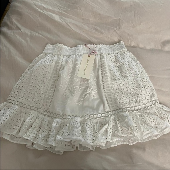 Loveshackfancy baydar white mini skirt - Picture 4 of 7